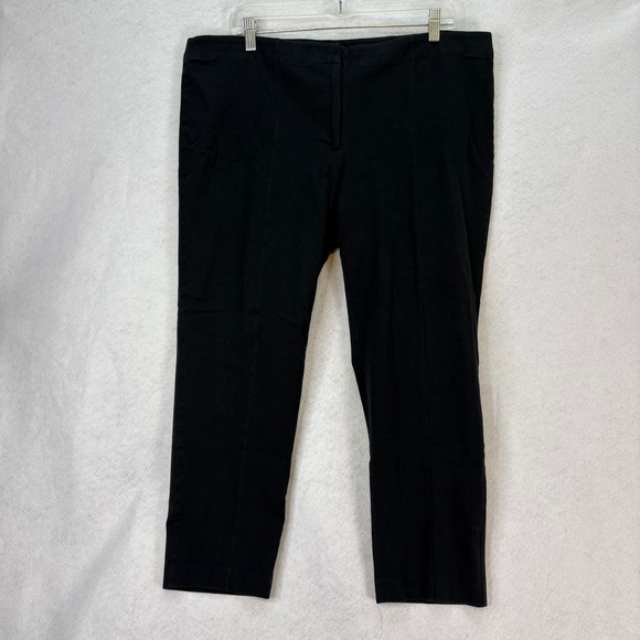 J. Jill Pants - J. Jill Women's Sz 18‎ Black Premium BiStretch Pants Flat Front Career Casual